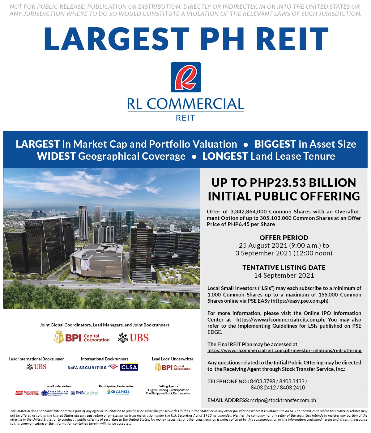 When the REIT one comes along Robinsons Land Commercial REIT